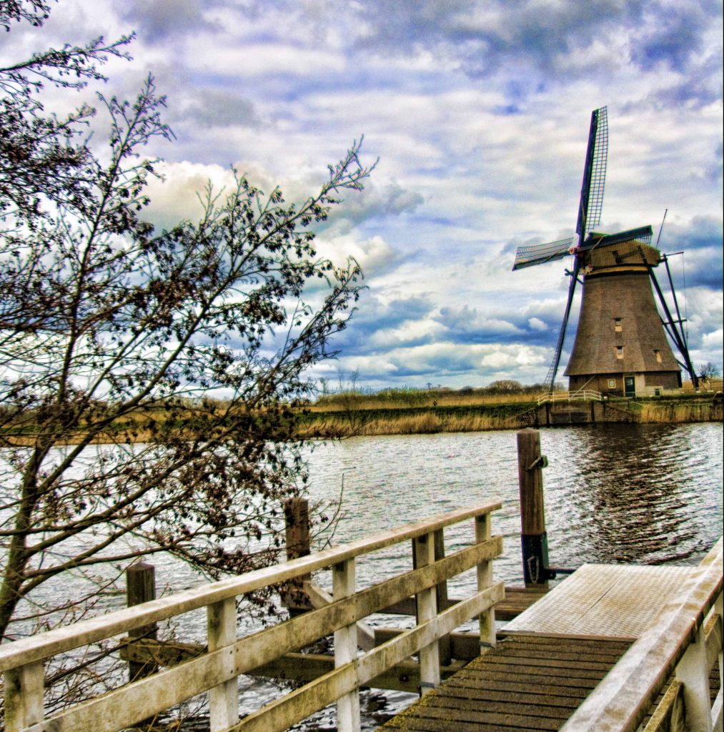 Pier for canal boat tour