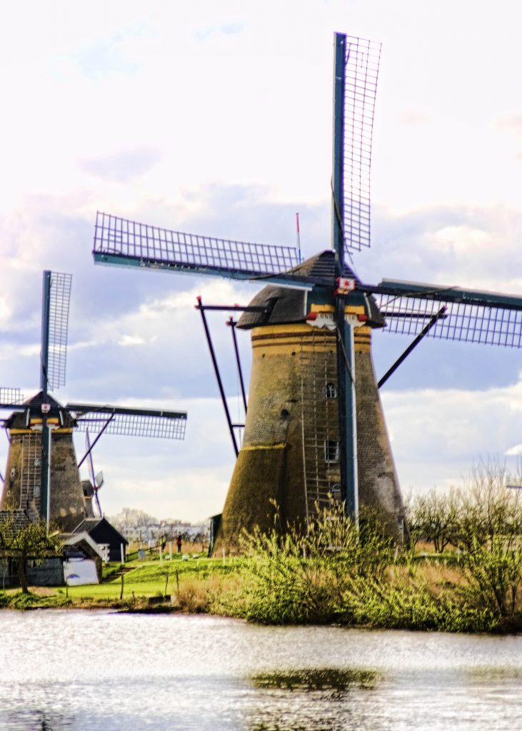 Windmills along the path
