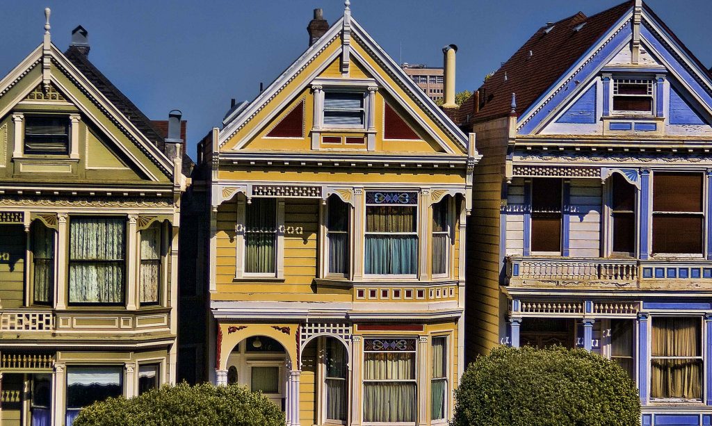 Painted Lady at Alamo Square in San Francisco