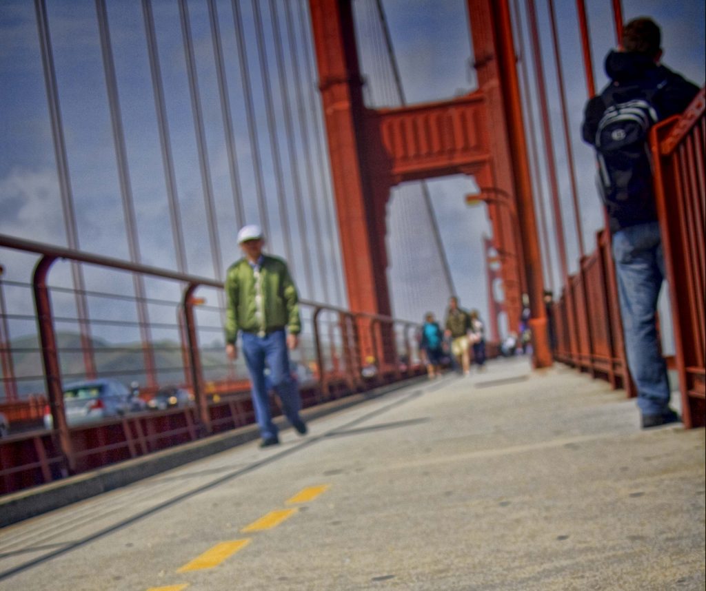 Pedestrian Walkway on Golden Gate Bridge